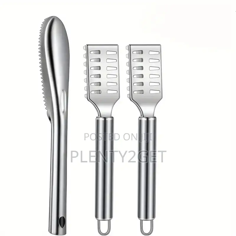 3pcs Stainless Steel Fish Scale Scraper Set - Easy-to-Use, Durable Kit