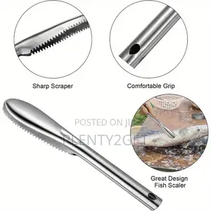 3pcs Stainless Steel Fish Scale Scraper Set - Easy-to-Use, Durable Kit