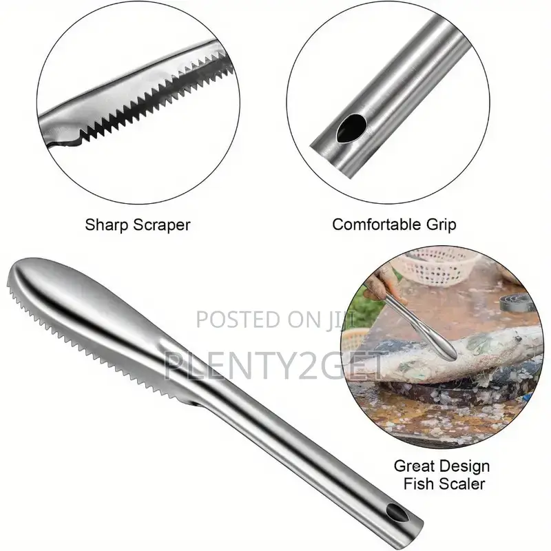 3pcs Stainless Steel Fish Scale Scraper Set - Easy-to-Use, Durable Kit