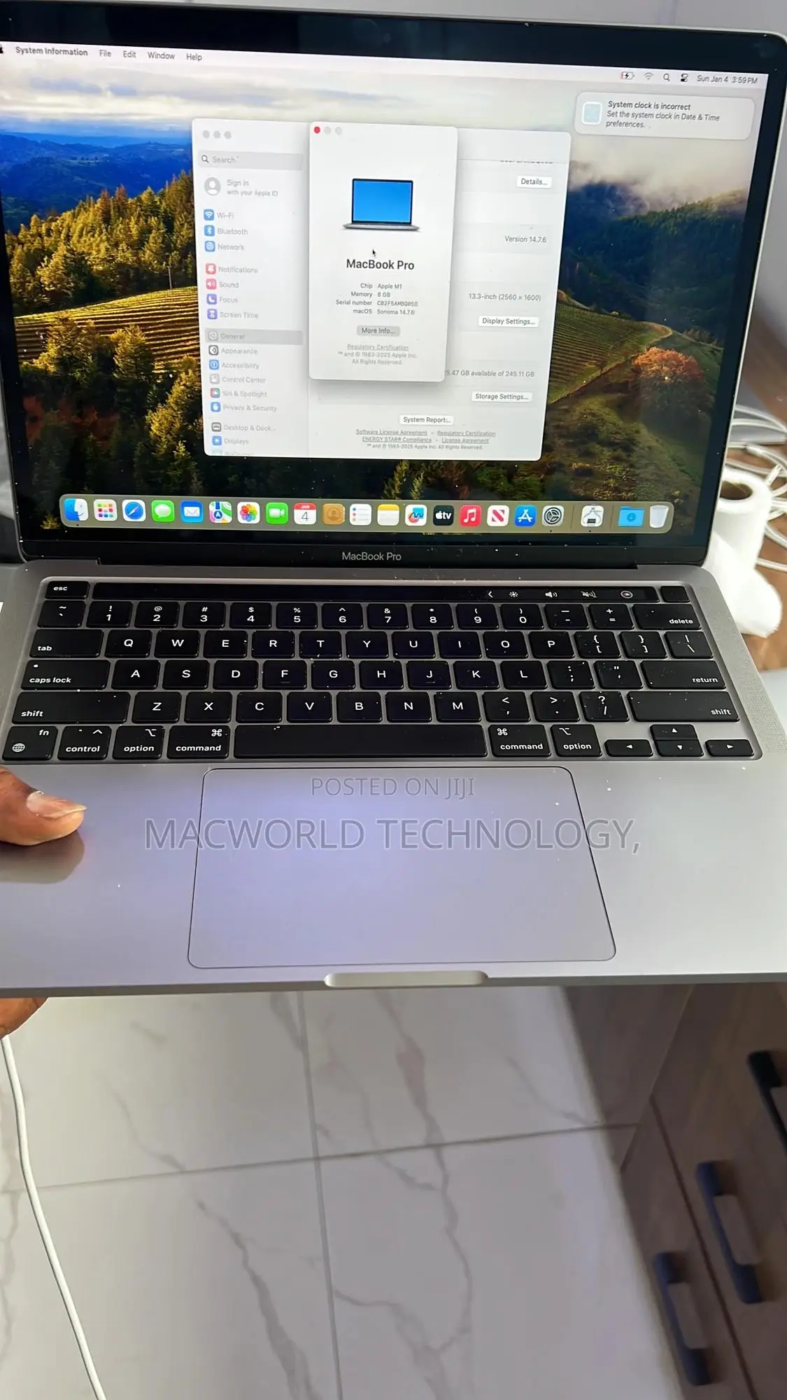 Laptop Apple MacBook Pro 2020 M1 8GB Apple M1 Pro SSD 256GB