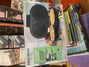 Progress Heart-Shaped Double Waffle Maker - 1200w
