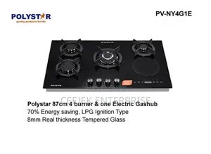 5 Burner Glass Gas Cooker