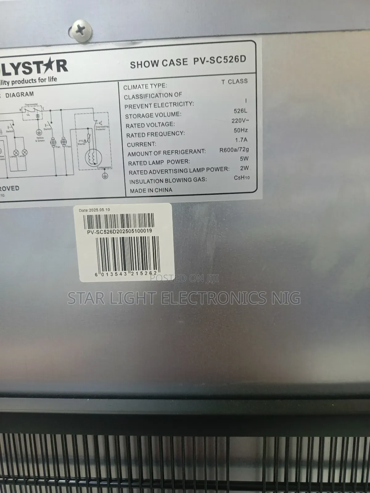 725 Liters Freezer Polystar