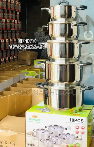 10in1 Hoffner Stainless Steel Cookware Set