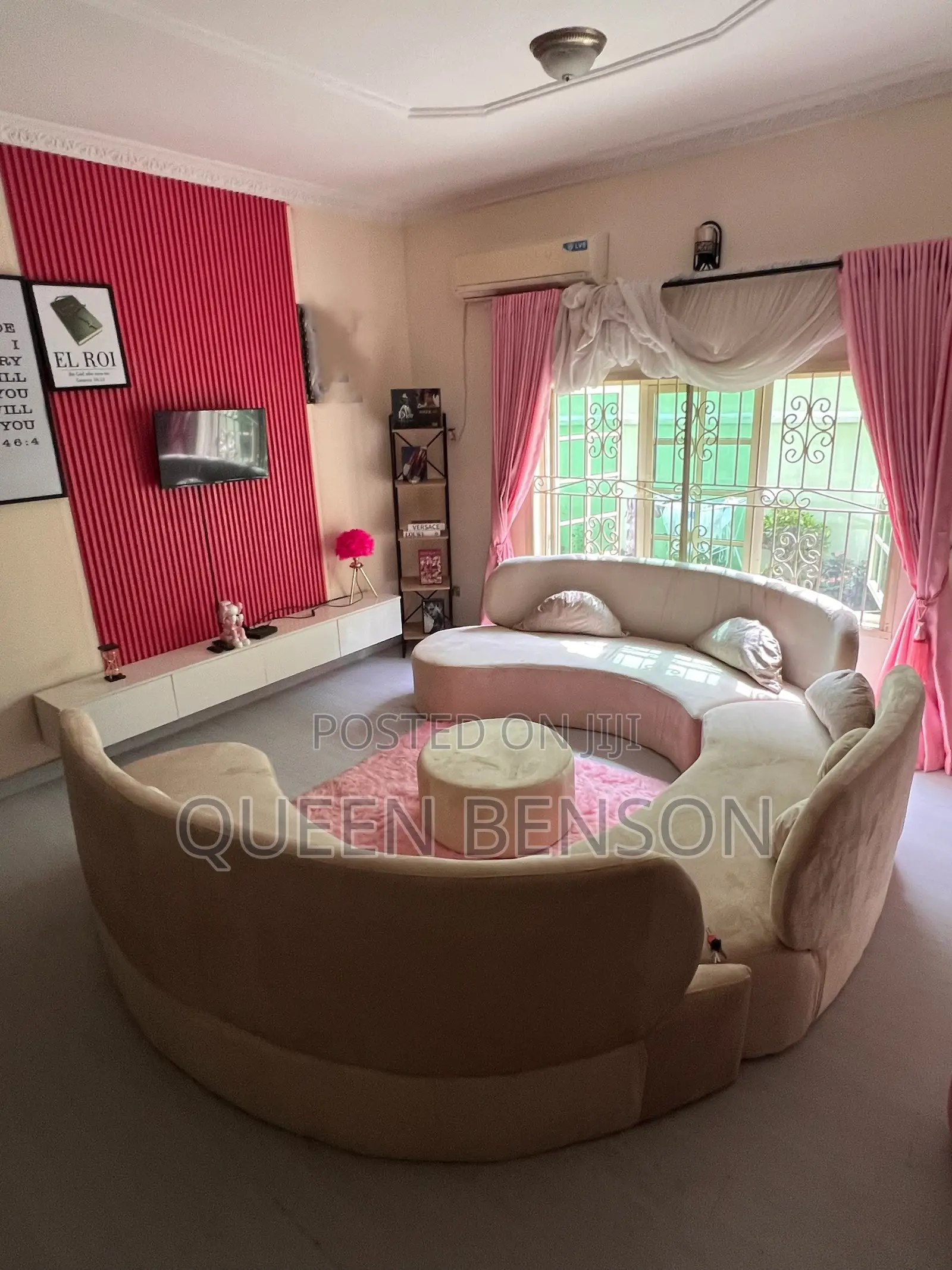 C-Shaped Curved Sofa