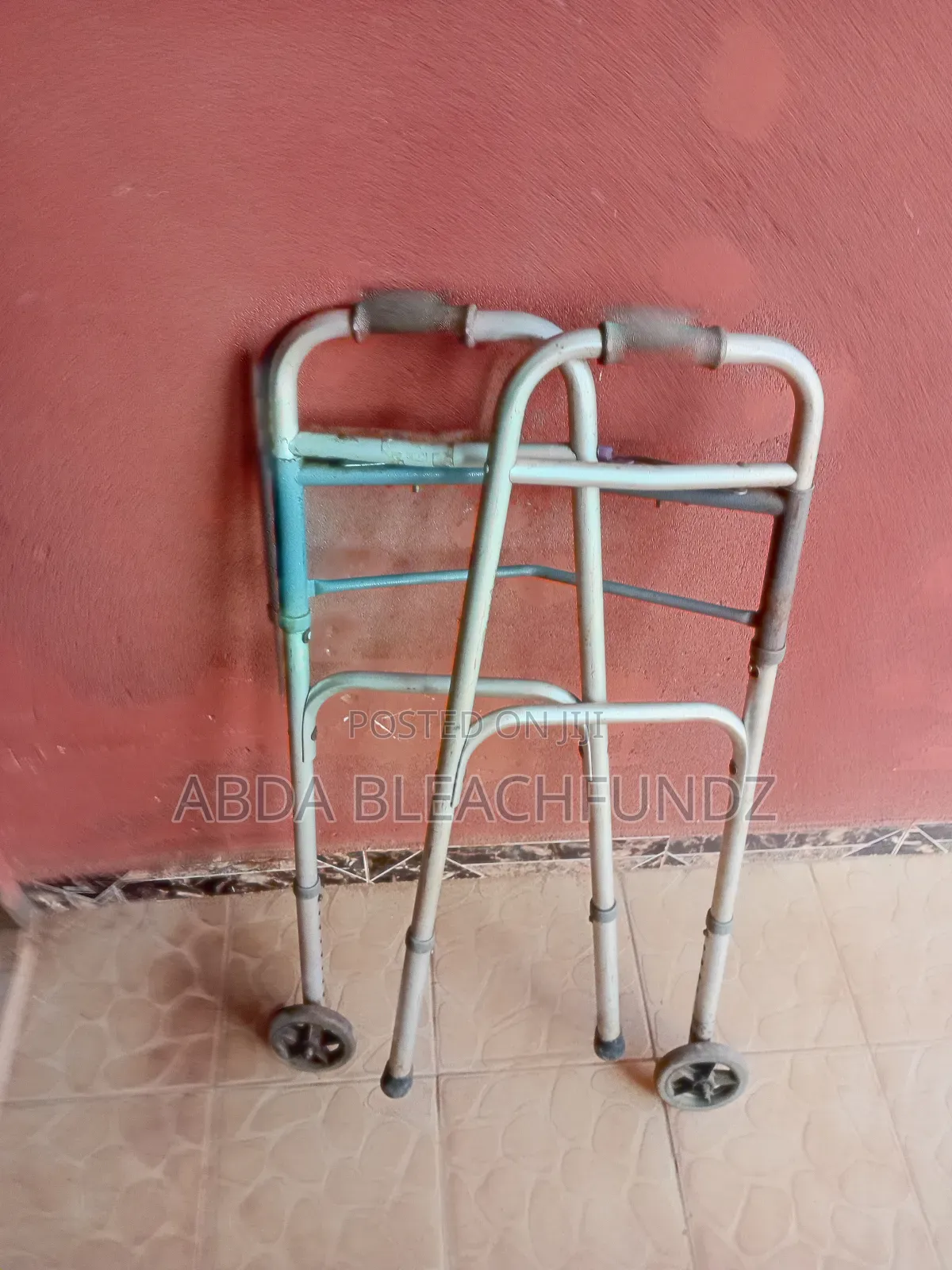 Generic Foldable Walker, Standing Support Frame Wheel.