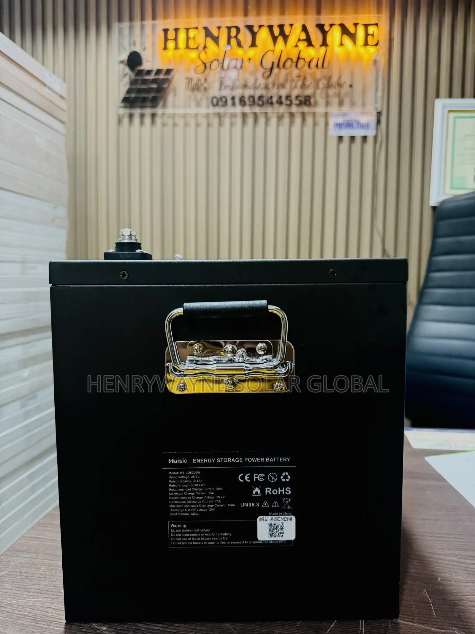 8kwt Haisec Lithium Battery