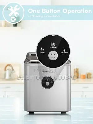 2.1l Countertop Ice Cube Maker With Led Display