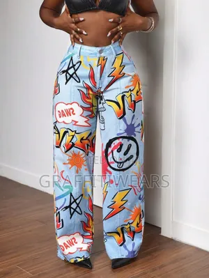 Custom Painted Denim Jean