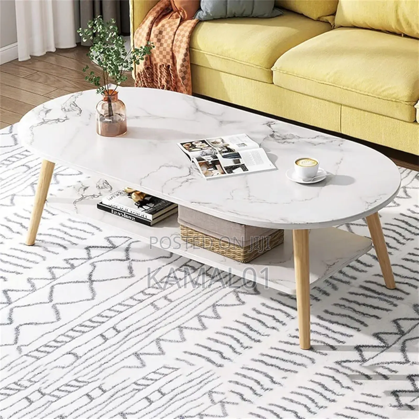 Modern Oval Center Table