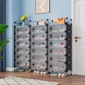 Dustproof Multi-Tier Shoe Rack Multifunction Saving Space Shoe Storage
