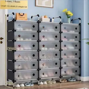 Dustproof Multi-Tier Shoe Rack Multifunction Saving Space Shoe Storage