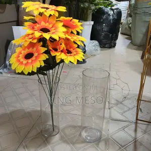 Transparent Vase and Sunflower Available