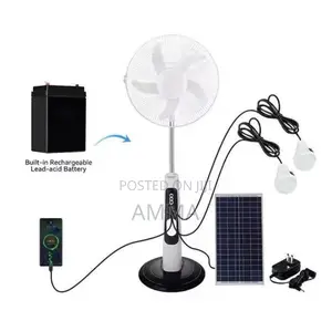 Rechargeable Solar Standing Fan