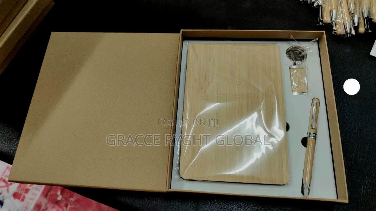 3pcs Bamboo Notepad Gift Set