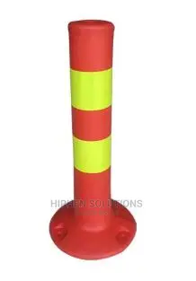 Orange Reflective Warning Post