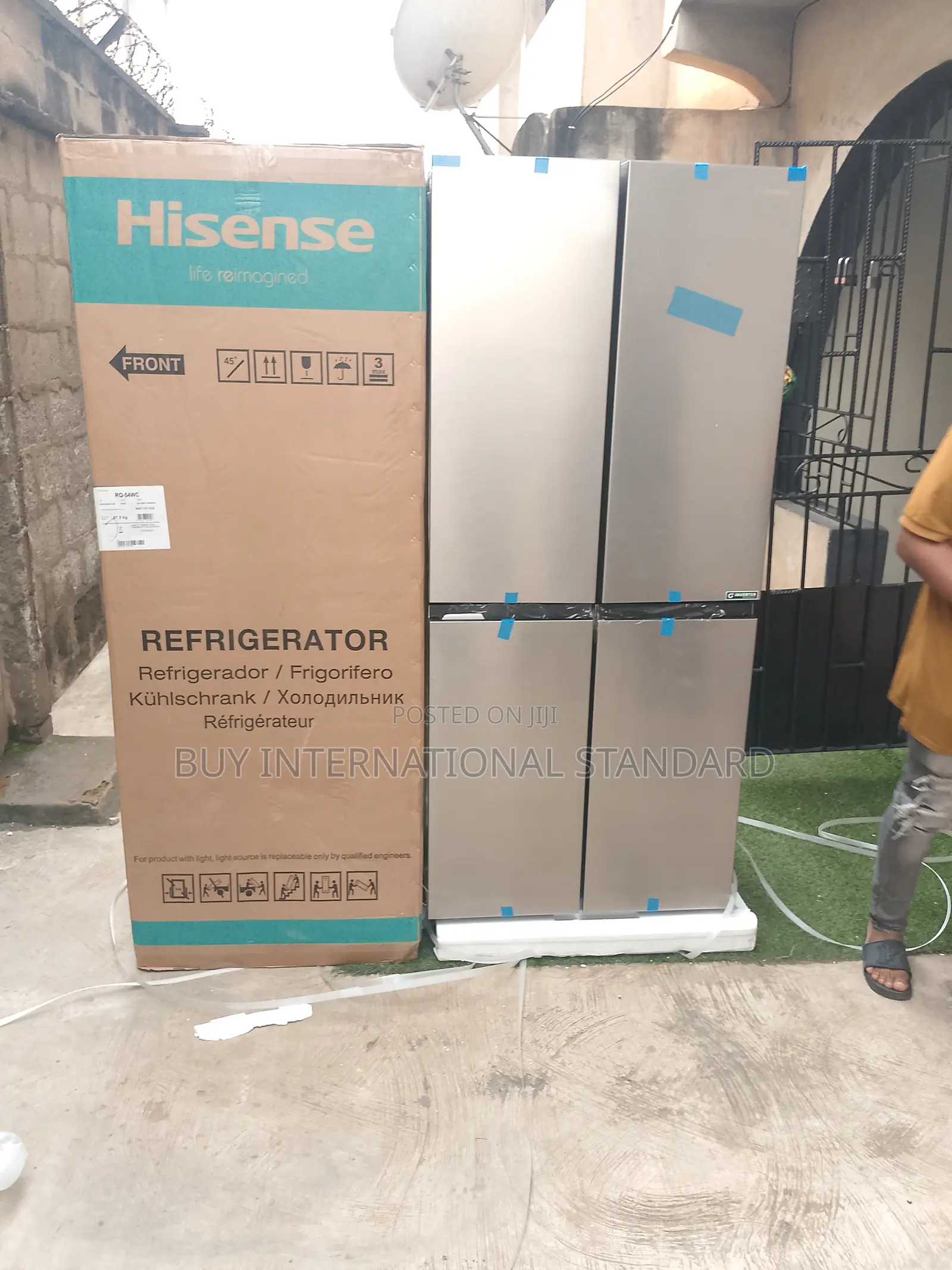 Hisense Cross Door Refrigerator 427l – Complete Set