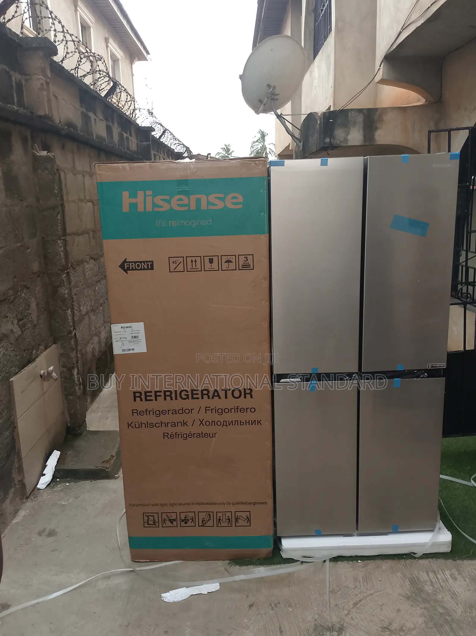 Hisense Cross Door Refrigerator 427l – Complete Set
