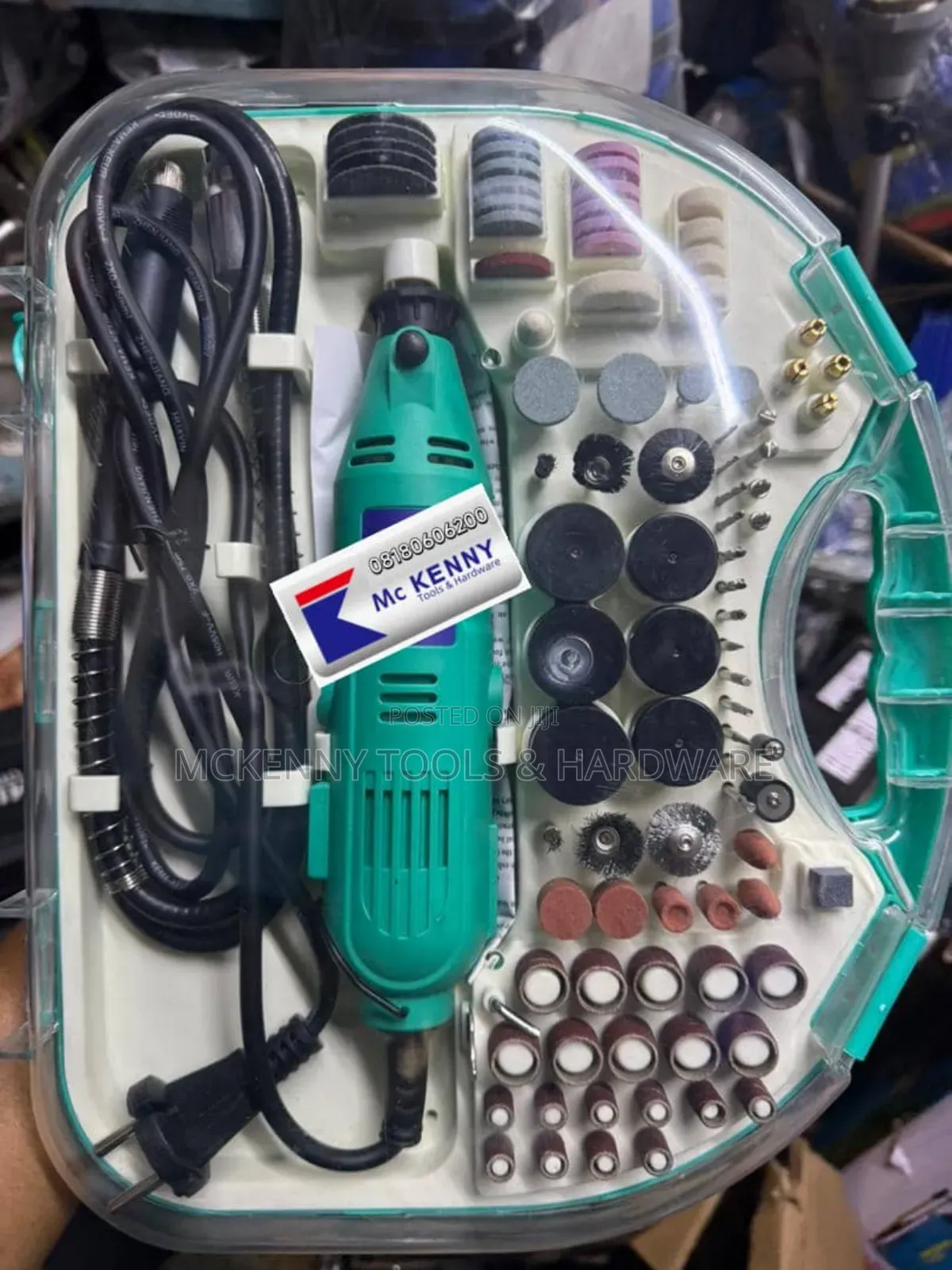 Mckenny-branded Electric Rotary Tool Kit, Mini Die Grinder.