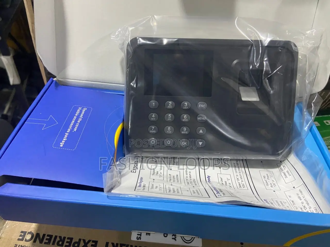 Standalone Time And Attendance Clock Rechargeable