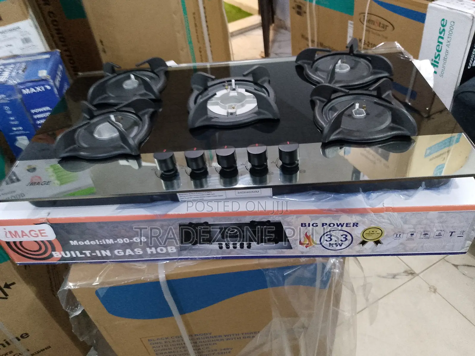 Image Built-in Gas Hob With Expanded Cooking Coverage