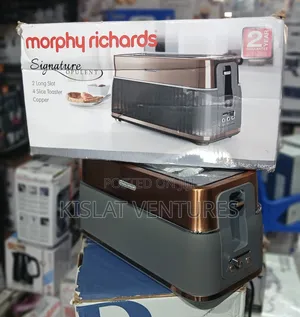 Morphy Richards Signature 2long Slot 4slice Toaster - Copper