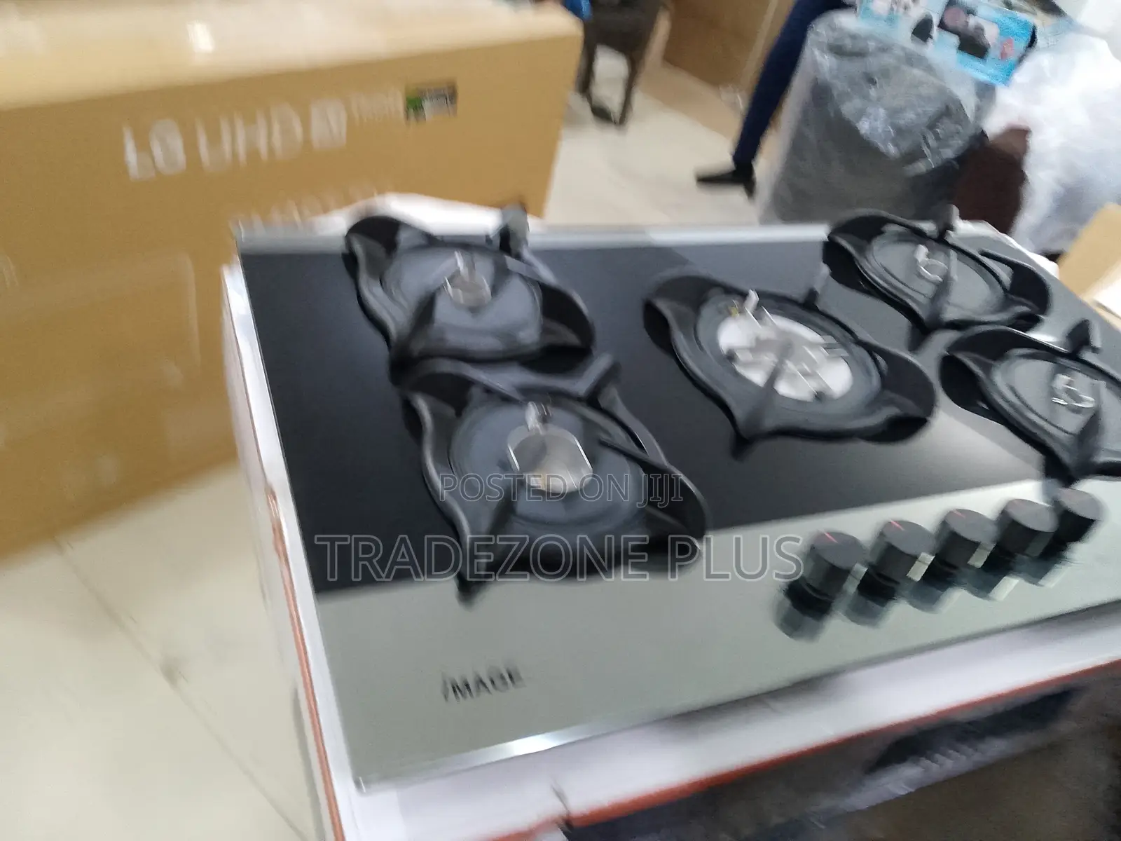 Image Five-Burner Gas Hob Designed for Large Utensils