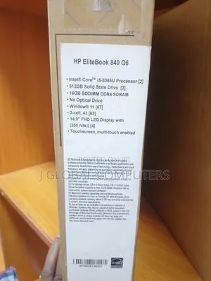 New Laptop HP EliteBook 840 G6 8GB Intel Core I5 SSD 256GB