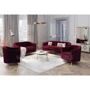 Executive Purple Sofa Set Design