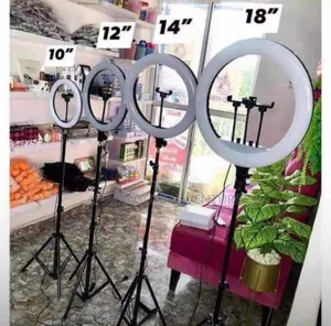 All Sizes of Ring Lights Available 3 Colours Light Each
