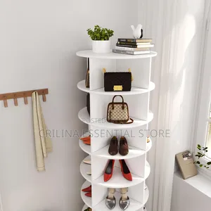 360 Rotating Modern Tall Shoe Rack 7 Layer.