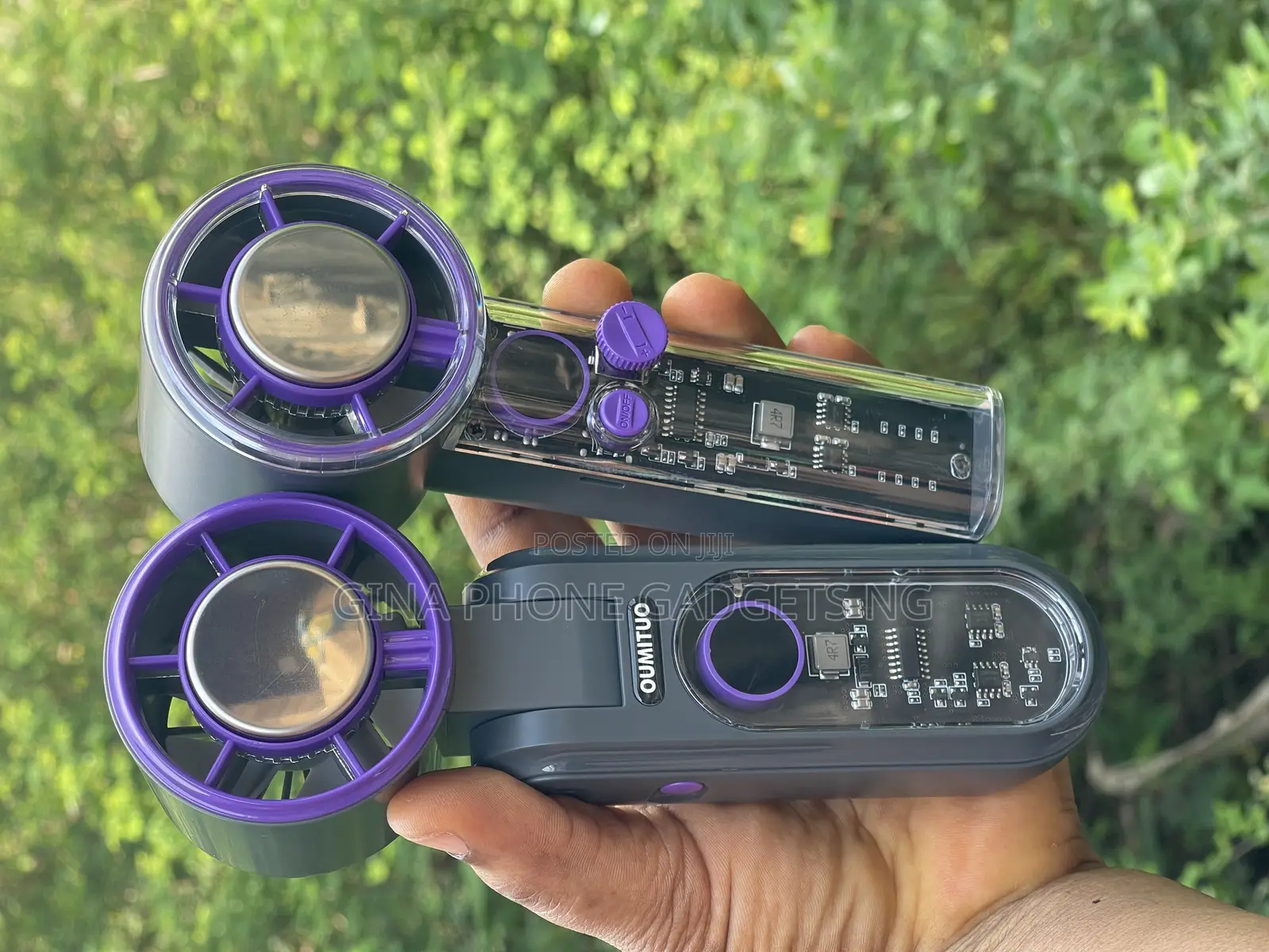 Fans (Portable Turbo Handheld Fan With Ice Cooling and Neck Rope.) in ...