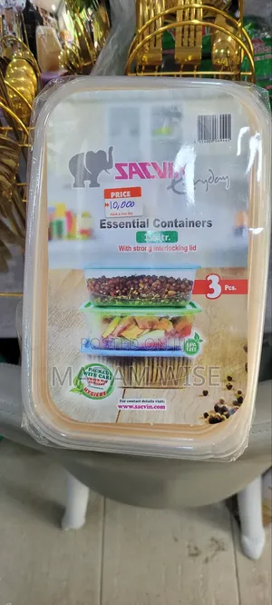 Essential Containers (3 Pcs) (Food Container)