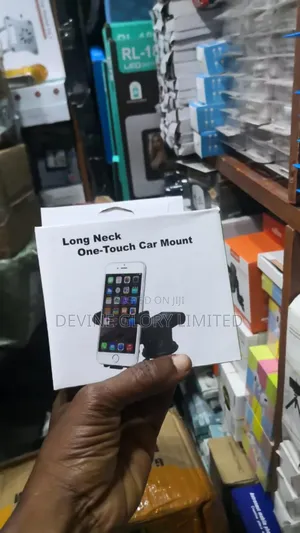 Long Neck One-Touch Universal Car Phone Mount Holder