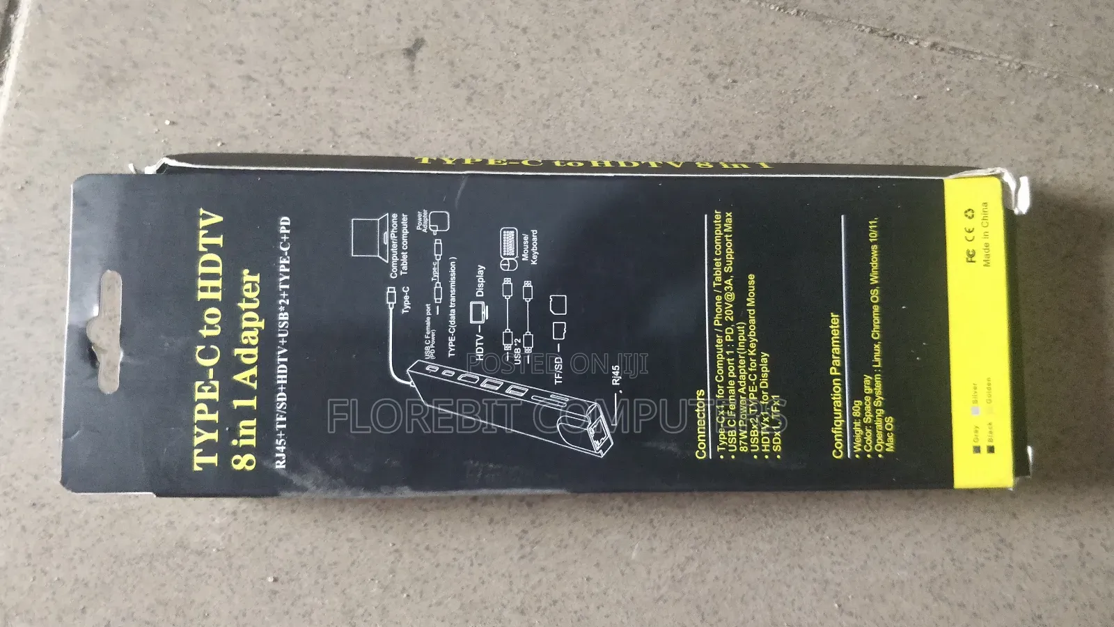 Typec to HDTV 8 in 1 Adapter