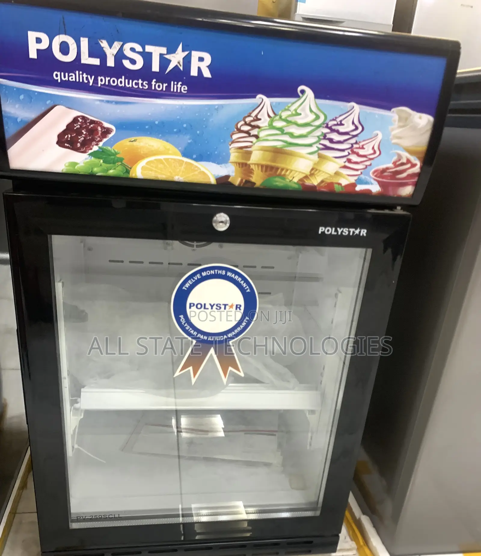 Polystar Drink Cooling Cabinet – Black Design