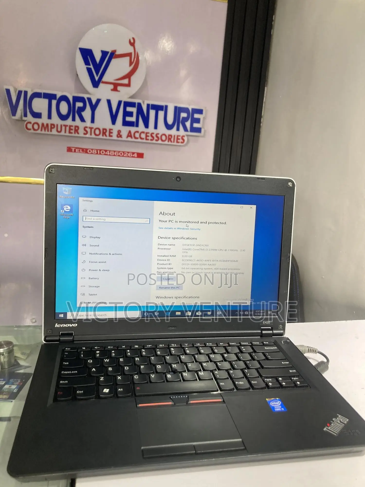 Laptop Lenovo ThinkPad Edge E420 8GB Intel Core I3 HDD 320GB