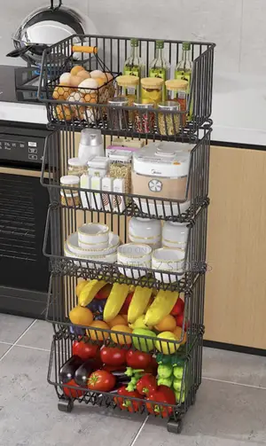5 Tiers Fruits Basket Storage Rack