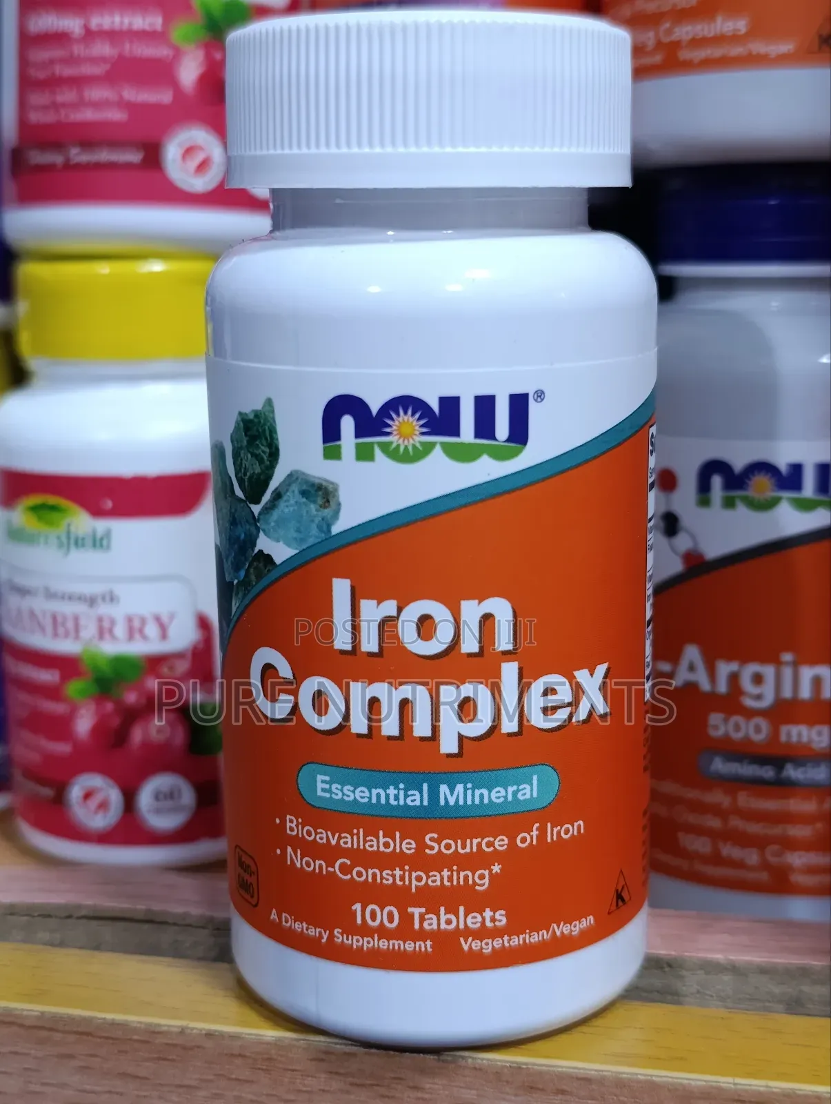 Now Iron Complex 100 Tablets– For Healthy Blood and Hormonal Support