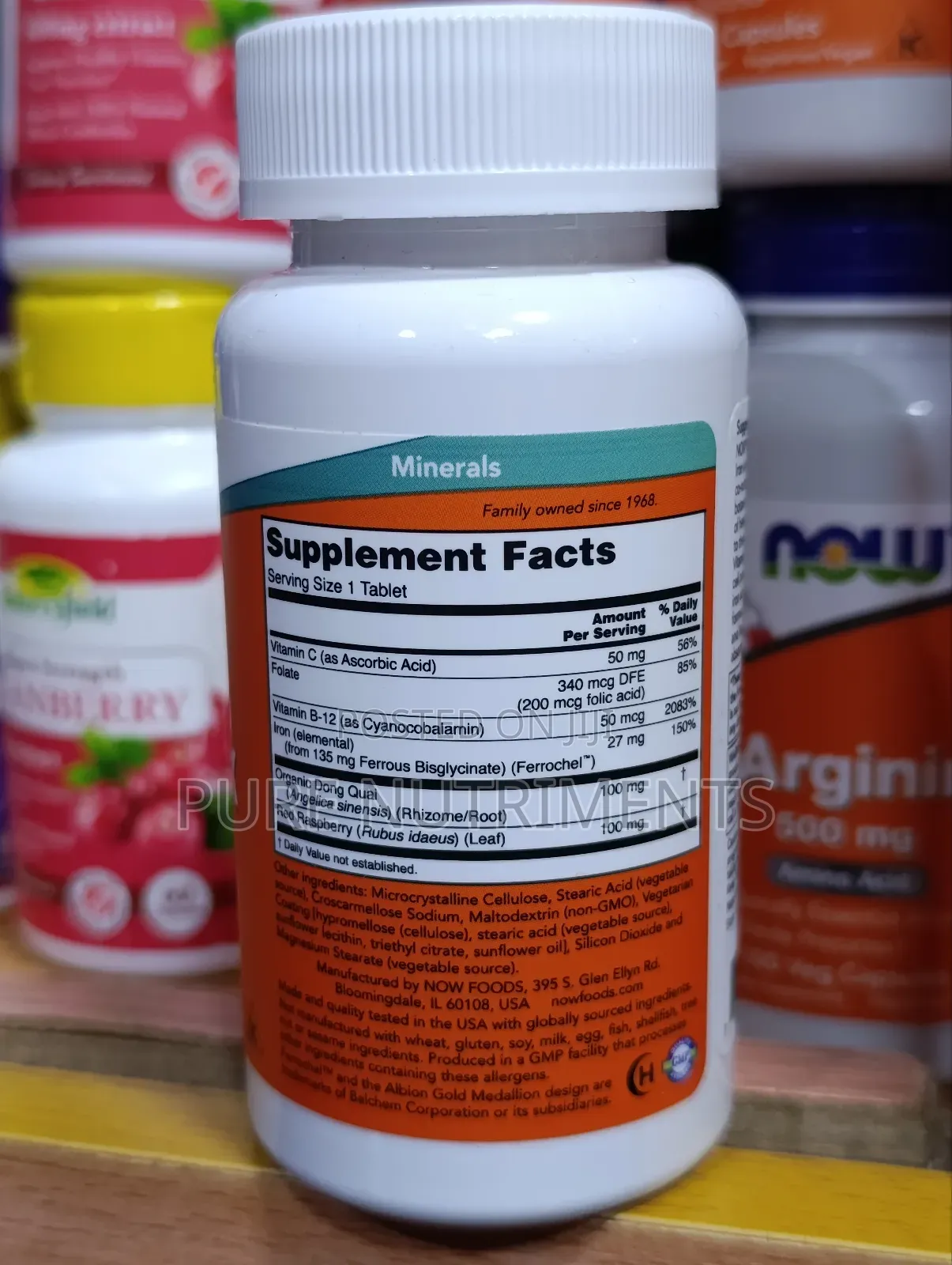 Now Iron Complex 100 Tablets– For Healthy Blood and Hormonal Support