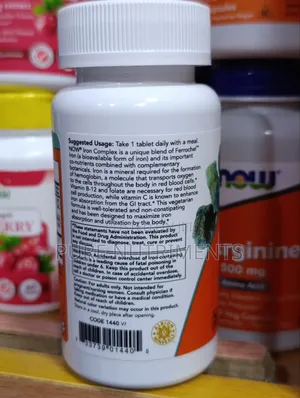 Now Iron Complex 100 Tablets– For Healthy Blood and Hormonal Support