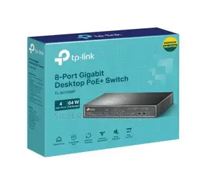 Tp-link Tl-sg1008p 8-port Poe Gigabit Switch