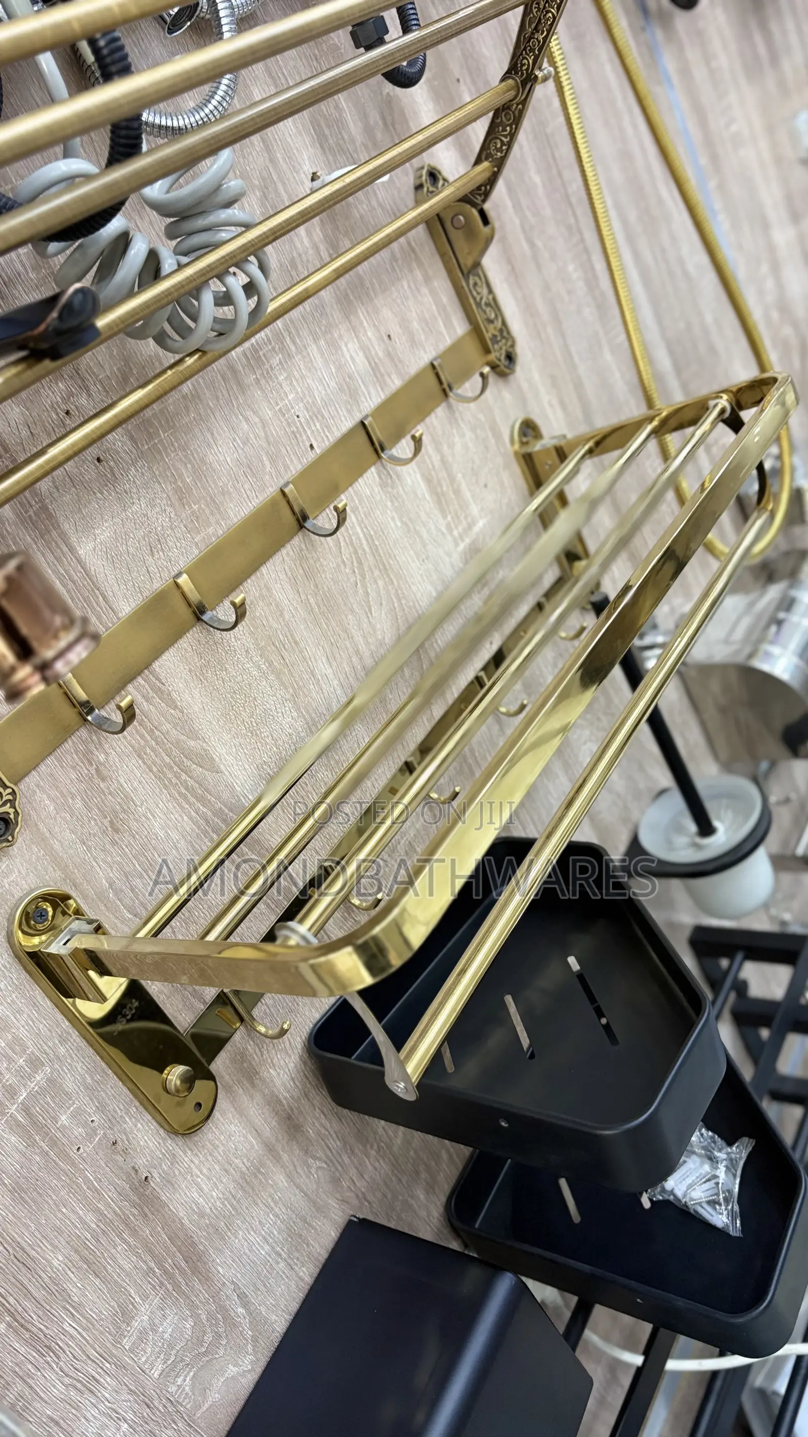 Gold Multiple Towel Rack