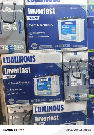 Luminous Inverlast Plus Solar Tubular Battery 230ah Available
