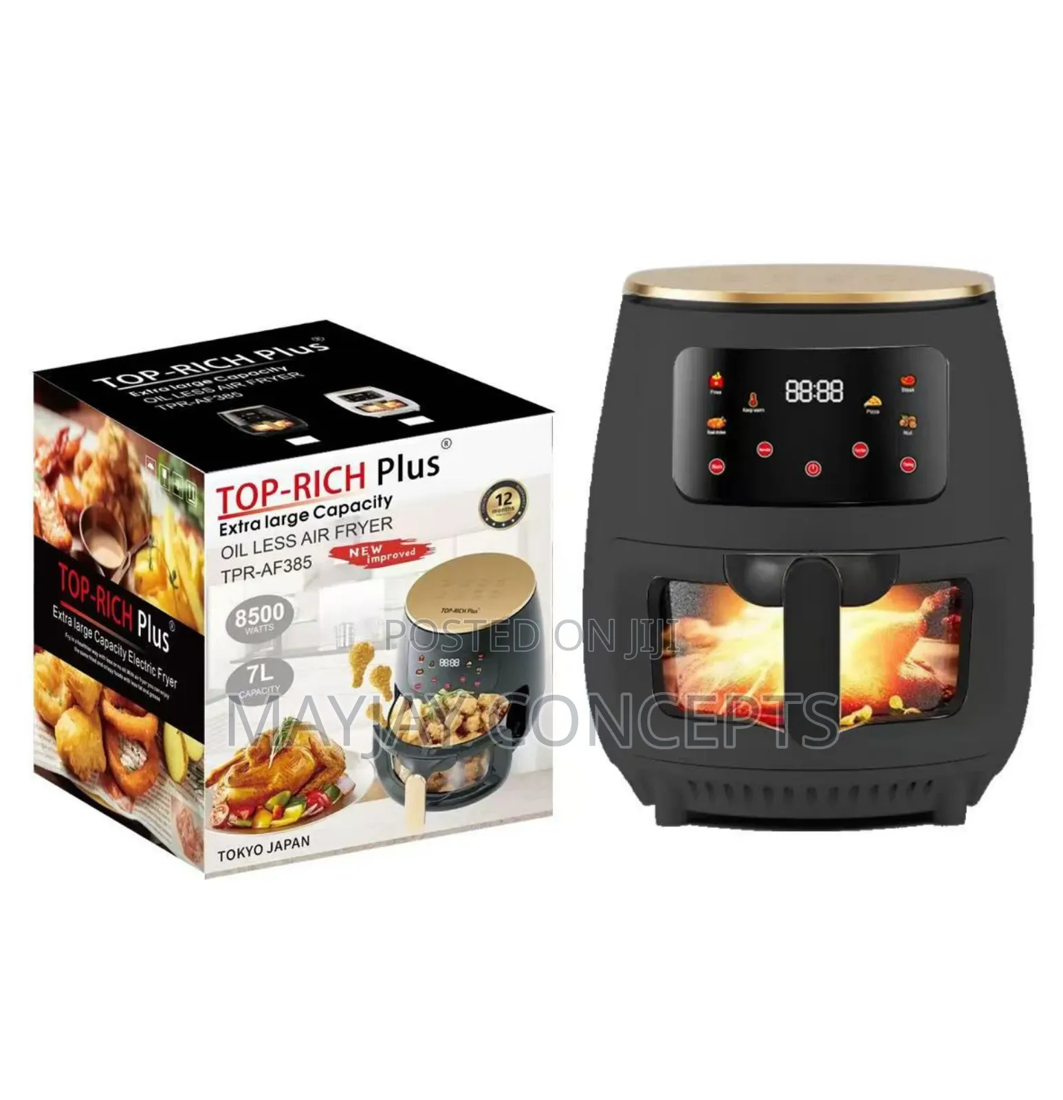 7l Toprich Digital Transparent Airfryer