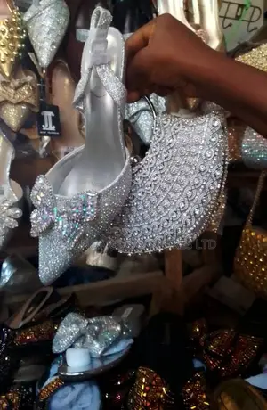 Silver Matching Shoe and Bag