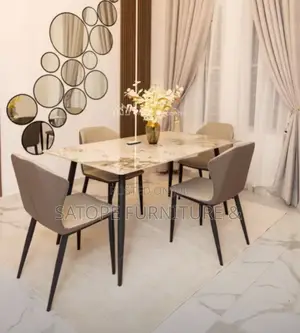 High Quality Mable Top Dining Chair Table