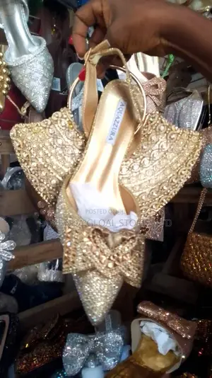 Gold Matching Bag and Shoe