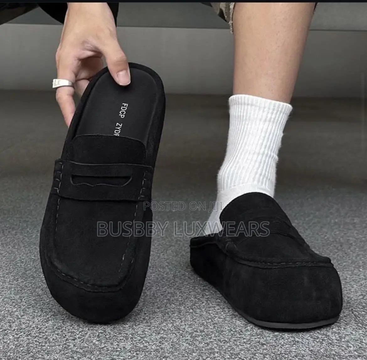 FDCP Suede Penny Mules for Men