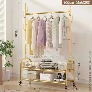 Gold Clothes Rack
